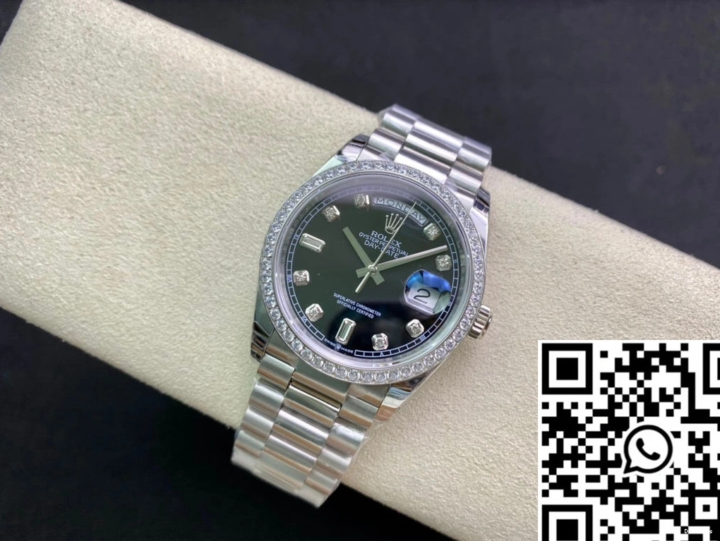 Bezel Rolex EW Diamond-set Date 36MM Day Factory 118346 0127